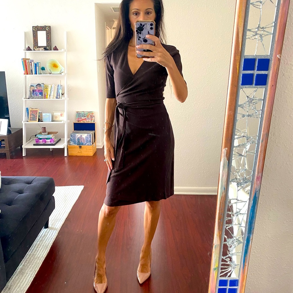 Comfortable wrap dress great for all seasons